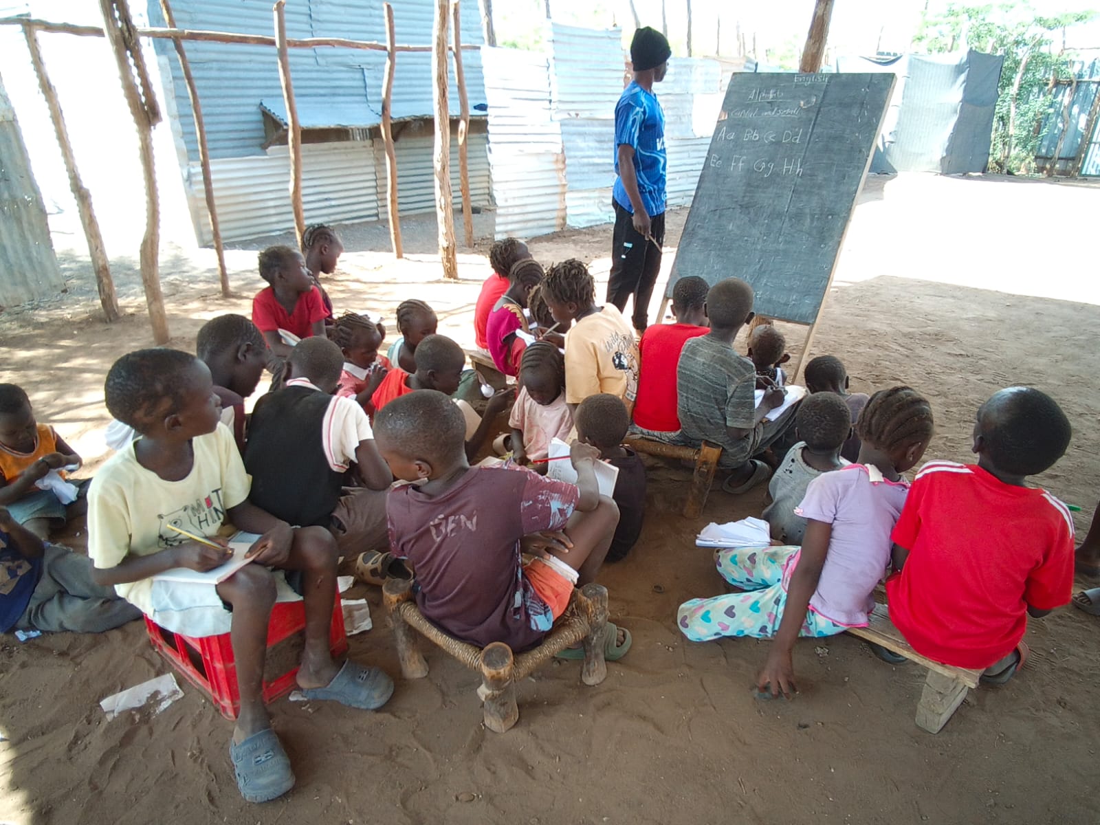 Children studying